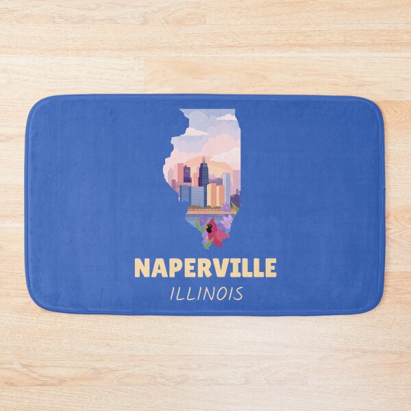 Artikelvorschau, Naperville Illinois Karte entworfen und verkauft von Taumaturgo.