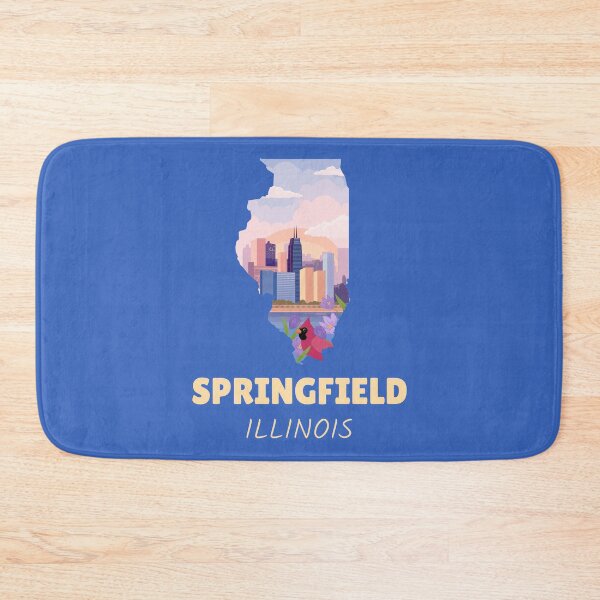 Item preview, Springfield Illinois Map designed and sold by Taumaturgo.