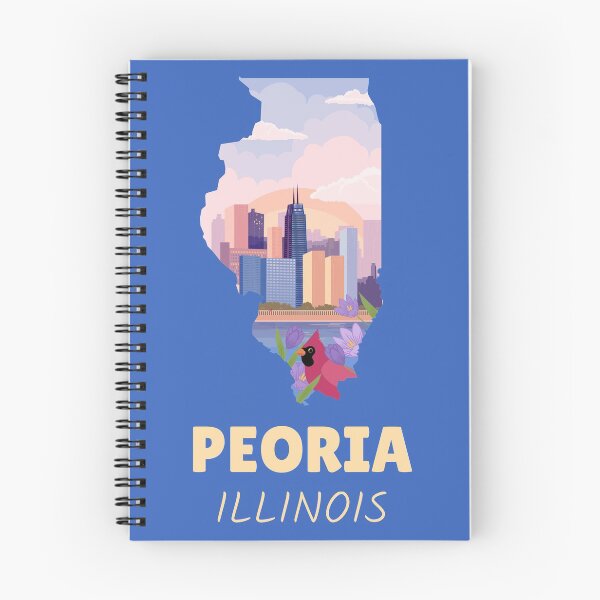 Item preview, Peoria Illinois Map designed and sold by Taumaturgo.