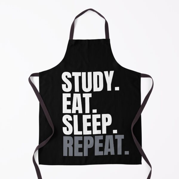 Item preview, Study. Eat. Sleep. Repeat. Text only design. designed and sold by JellyBeenzz.