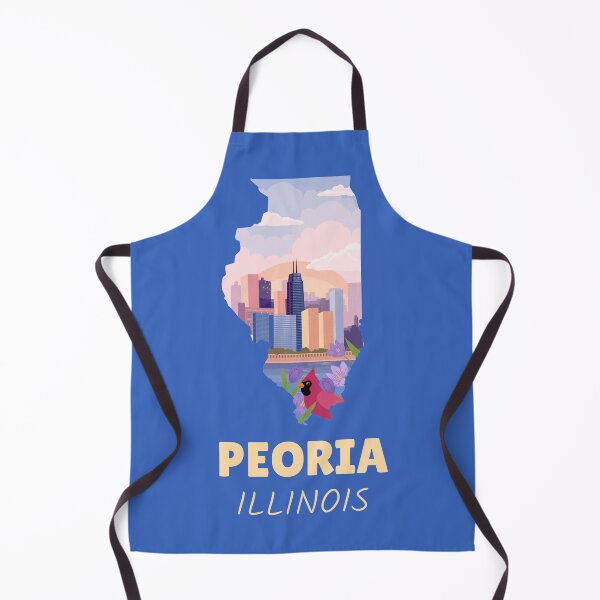 Item preview, Peoria Illinois Map designed and sold by Taumaturgo.