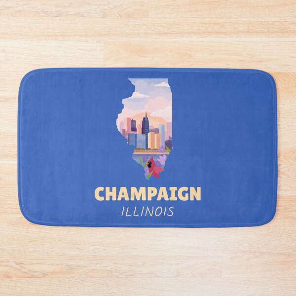 Item preview, Champaign Illinois Map designed and sold by Taumaturgo.
