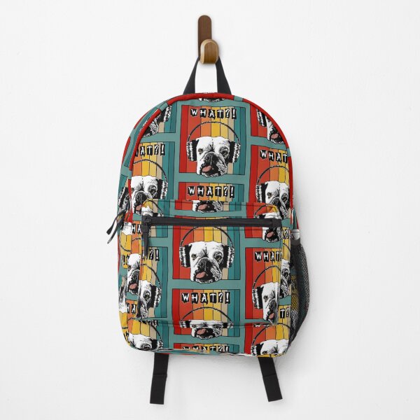 Item preview, Headphones What?! English Bulldog stripes annoyed can't hear you designed and sold by SolidEarthArt.