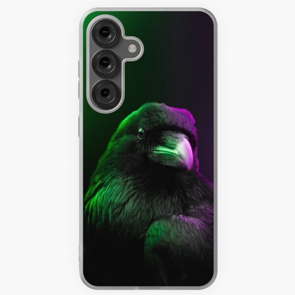 Item preview, Colorful Green Lime Purple Black Raven Digital Art Crown designed and sold by WillPowerApp.