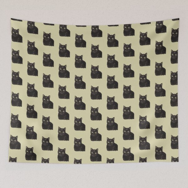 Item preview, Black cat design, black cat portrait  designed and sold by Jurassic-Kate.