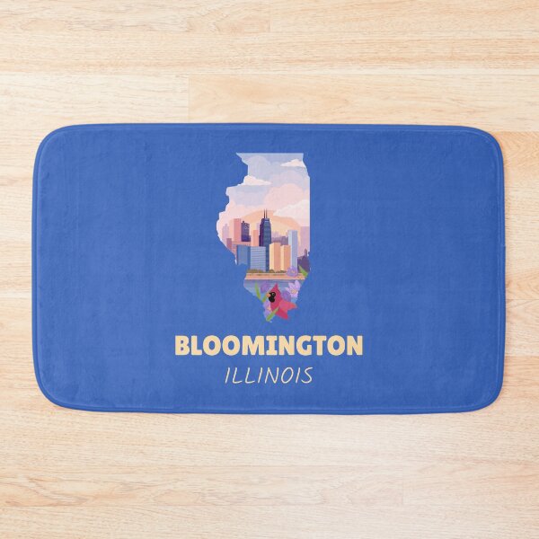 Item preview, Bloomington Illinois Map designed and sold by Taumaturgo.