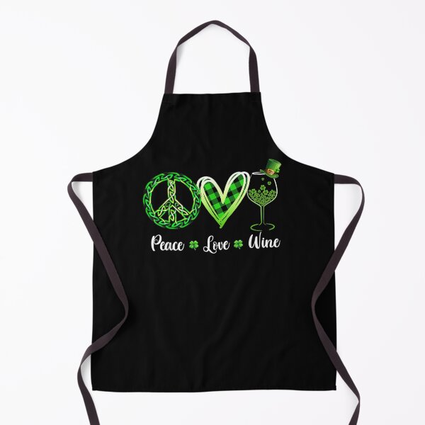 Item preview, Peace Love Wine Celtic Irish St Patricks Day Drinking designed and sold by charissamo77.