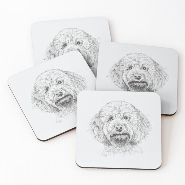 Item preview, Cockapoo-soft grey designed and sold by Helen Inkles.