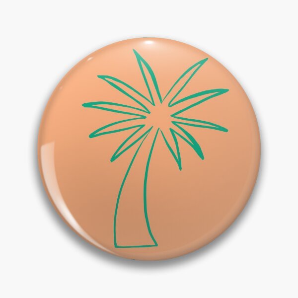 Item preview, Bright palm tree (orange and green) designed and sold by Attenborough_Fan.
