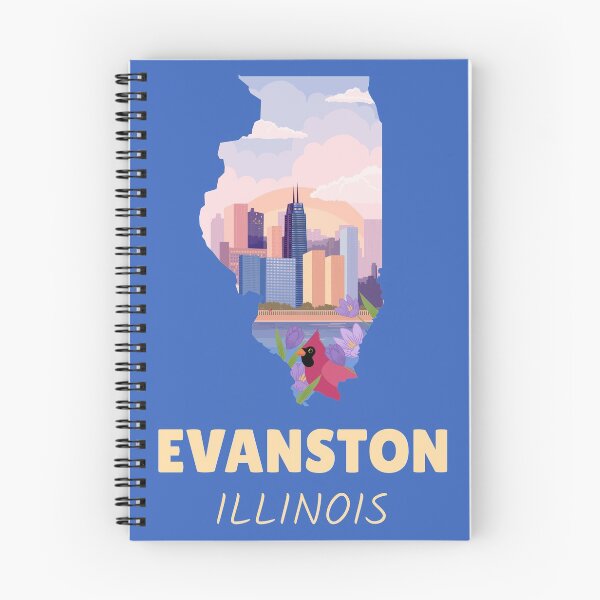 Item preview, Evanston Illinois Map designed and sold by Taumaturgo.