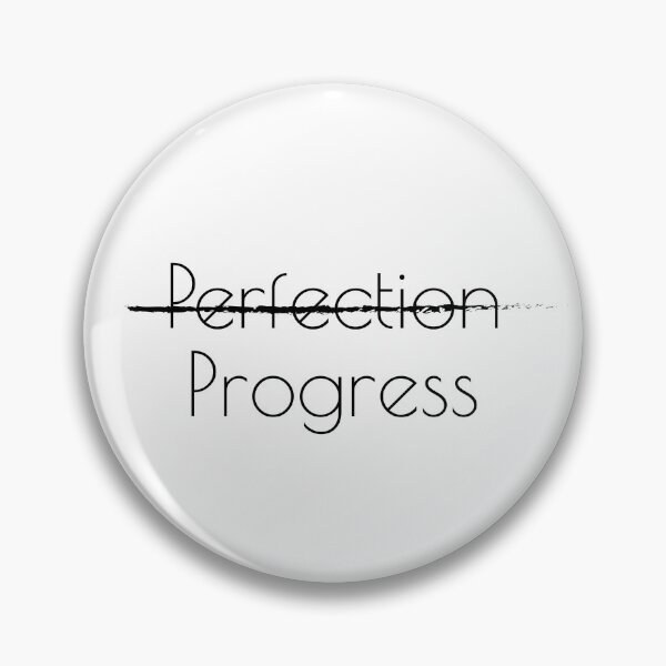 Item preview, No perfection, Progress, Inspirational quote designed and sold by cyhdesign.