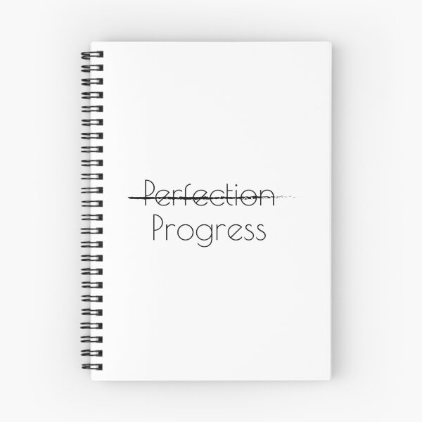 Item preview, No perfection, Progress, Inspirational quote designed and sold by cyhdesign.