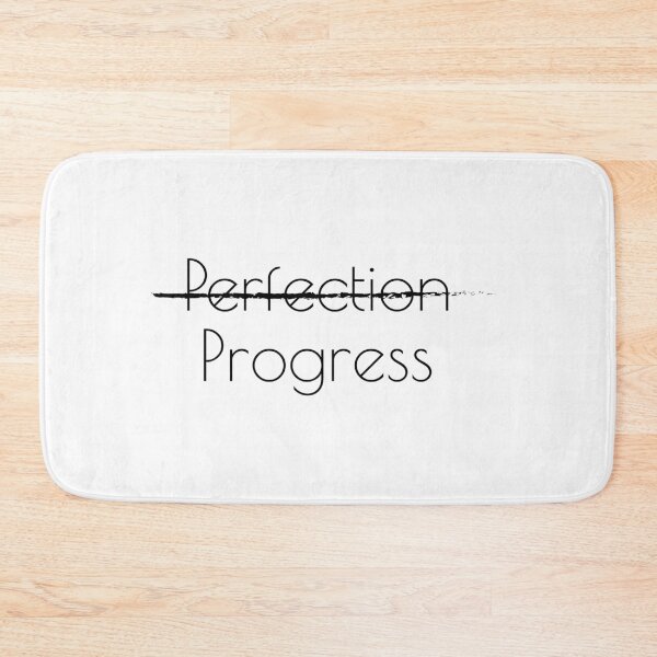 Item preview, No perfection, Progress, Inspirational quote designed and sold by cyhdesign.