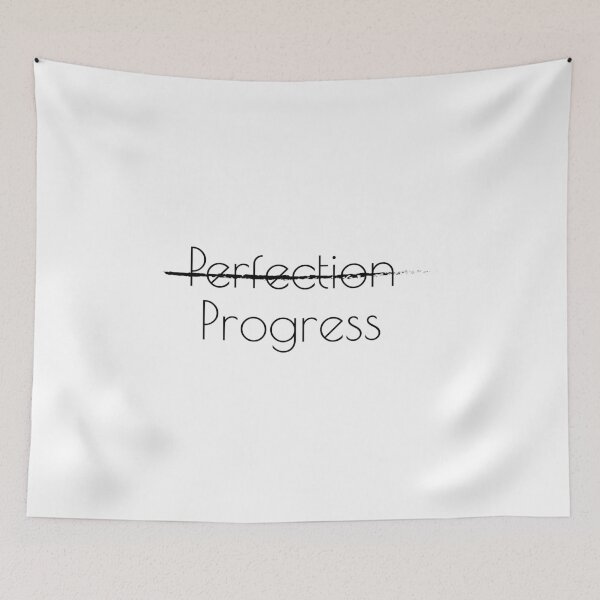 Item preview, No perfection, Progress, Inspirational quote designed and sold by cyhdesign.