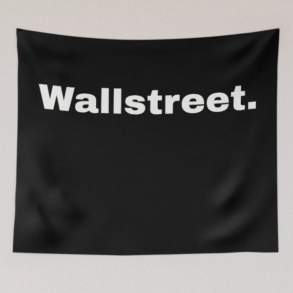 Item preview, Wall Street. Short statement and minimalist design for all investors, bankers and stock marketers designed and sold by Text-N-Typo.