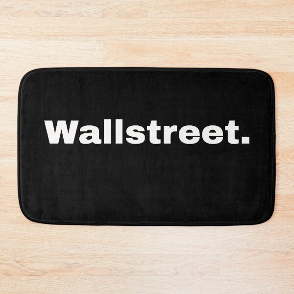 Item preview, Wall Street. Short statement and minimalist design for all investors, bankers and stock marketers designed and sold by Text-N-Typo.