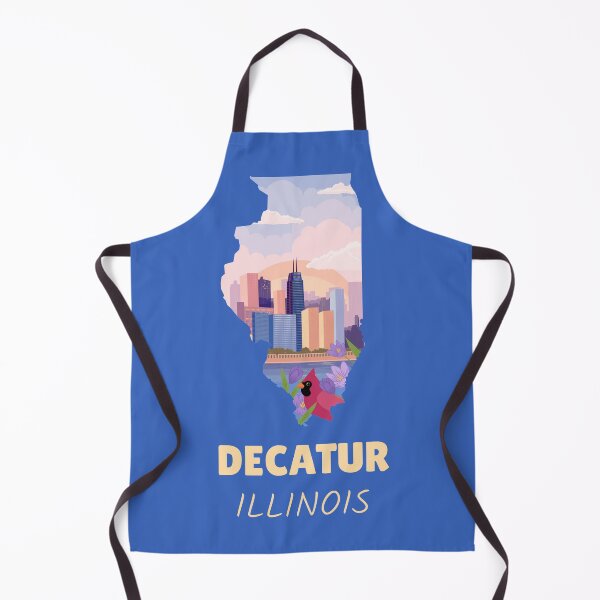 Item preview, Decatur Illinois Map designed and sold by Taumaturgo.