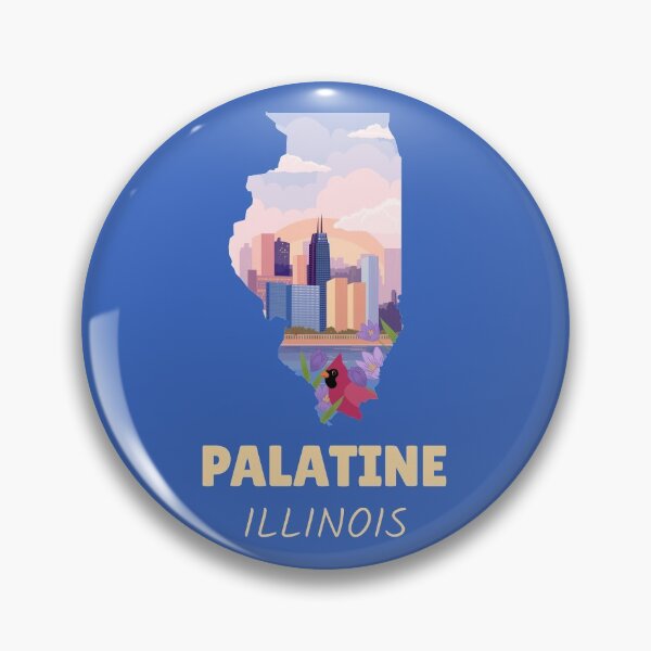 Item preview, Palatine Illinois Map designed and sold by Taumaturgo.
