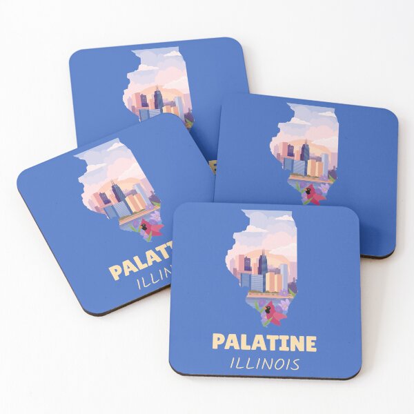 Item preview, Palatine Illinois Map designed and sold by Taumaturgo.