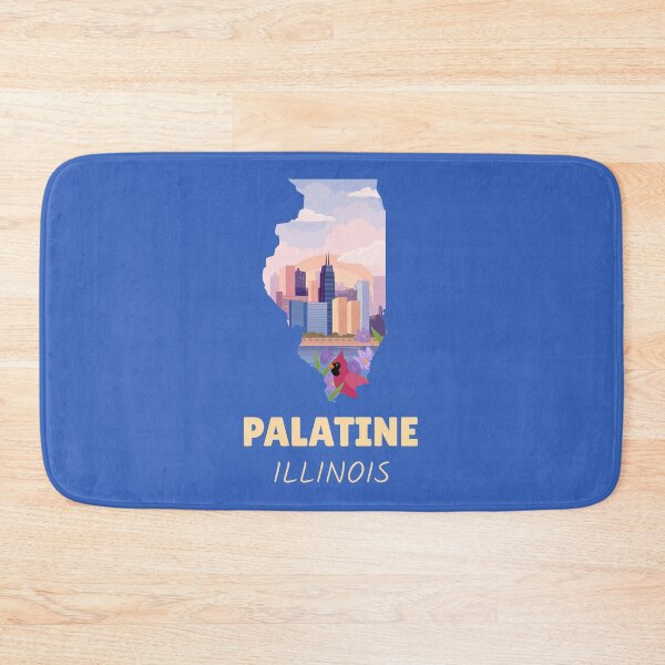 Item preview, Palatine Illinois Map designed and sold by Taumaturgo.