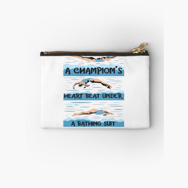 Item preview, Motivational Swimmer Quote :A Champion's Heart Beat  designed and sold by remonss.