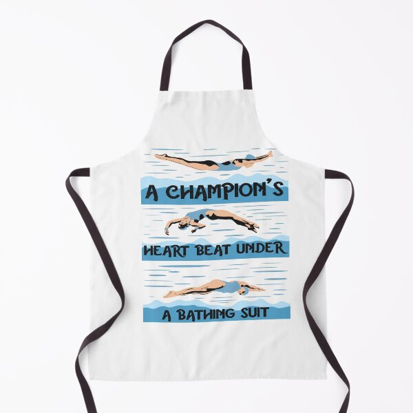 Item preview, Motivational Swimmer Quote :A Champion's Heart Beat designed and sold by remonss.