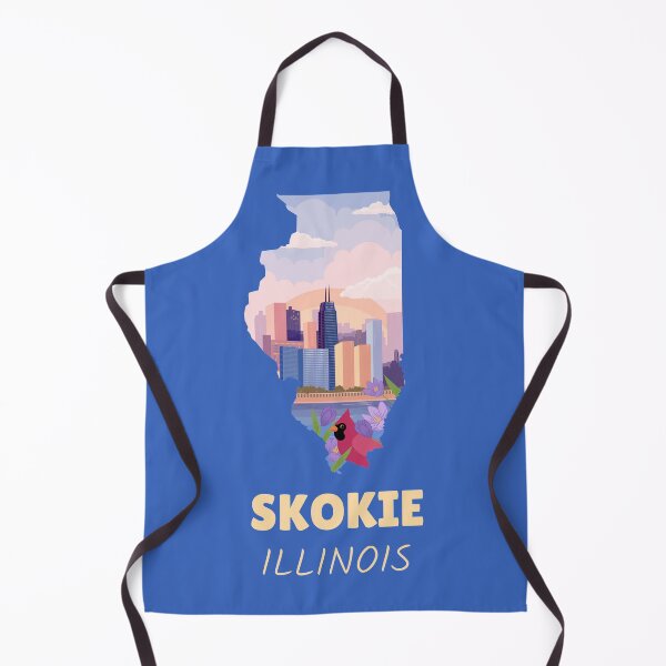 Item preview, Skokie Illinois Map designed and sold by Taumaturgo.