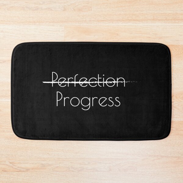 Item preview, No perfection, Progress, Inspirational quote designed and sold by cyhdesign.