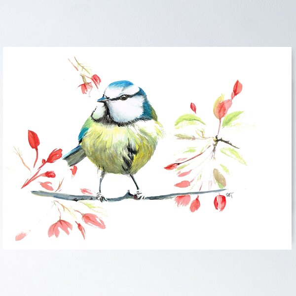 Item preview, Spring Bluetit designed and sold by SallyJTaylor.