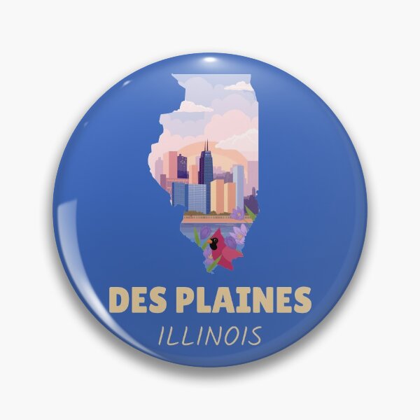 Item preview, Des Plaines Illinois Map designed and sold by Taumaturgo.