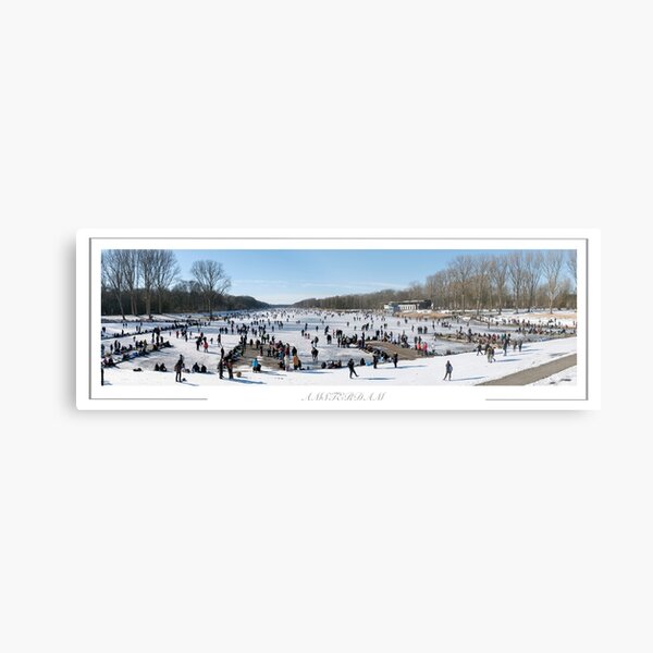 Skating on the Bosbaan Amsterdam 2021 Metal Print