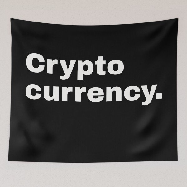 Item preview, Crypto Currency. Short statement and minimalist design for all investors, bankers and stock marketers designed and sold by Text-N-Typo.