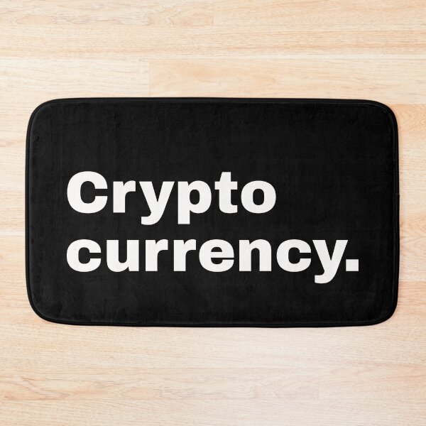 Item preview, Crypto Currency. Short statement and minimalist design for all investors, bankers and stock marketers designed and sold by Text-N-Typo.
