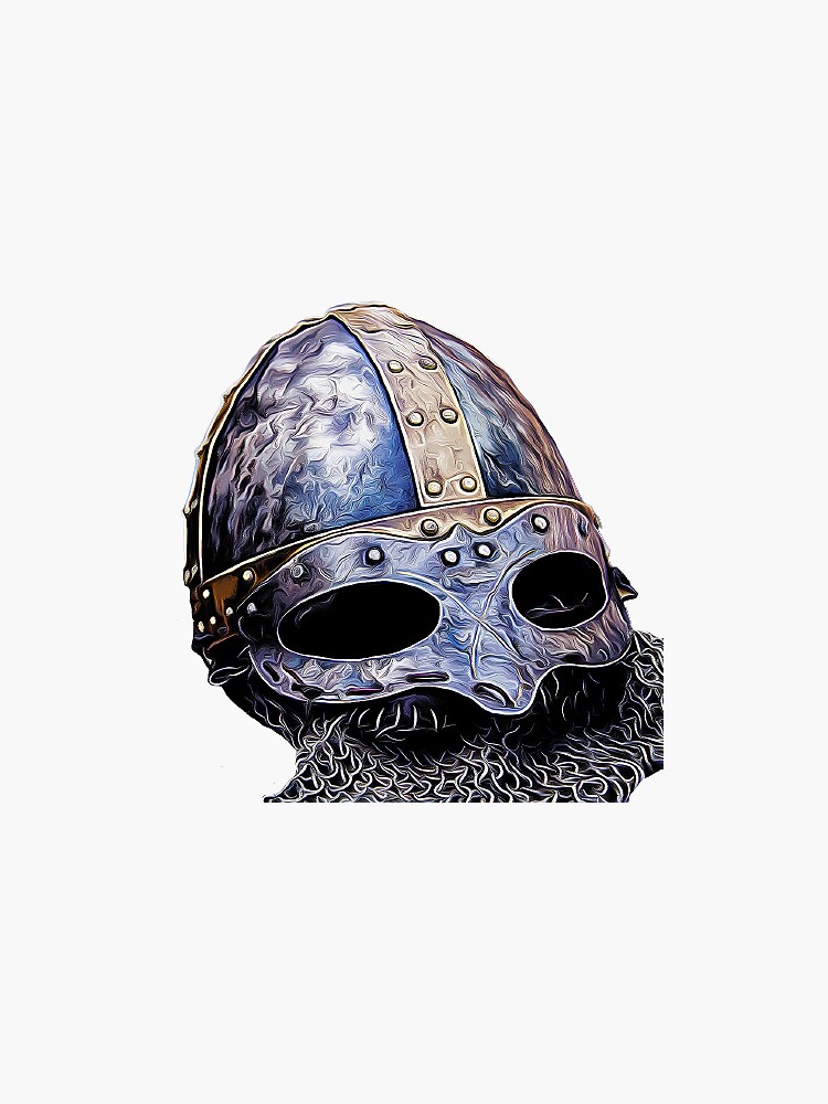 "Viking helmet" Sticker for Sale by Callingsun Redbubble