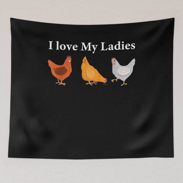 Item preview, I Love My Ladies Funny Chicken Lover Chicken Cute Gifts  designed and sold by charissamo77.