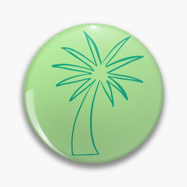 Item preview, Bright palm tree (orange and green) designed and sold by Attenborough_Fan.