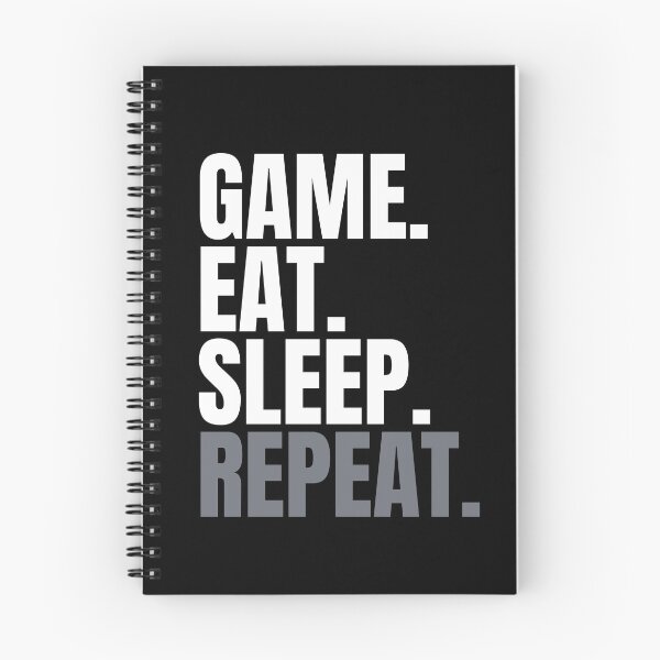 Item preview, Game. Eat. Sleep. Repeat. Text only design. designed and sold by JellyBeenzz.