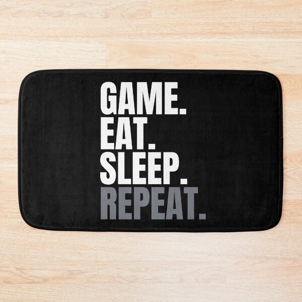Item preview, Game. Eat. Sleep. Repeat. Text only design. designed and sold by JellyBeenzz.