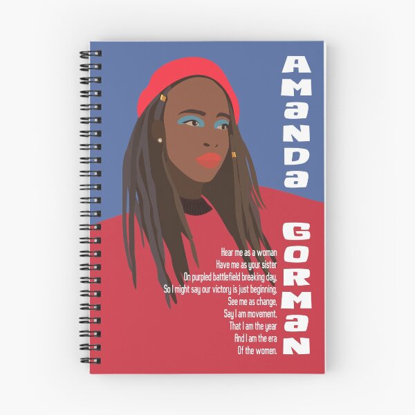 Item preview, Amanda Gorman poster Amanda Gorman poems Youth poet laureate Amanda Gorman mask,art, The hill we climb, portrait  designed and sold by GalleryArtField.