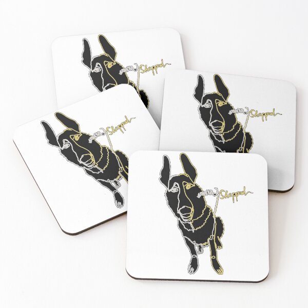 Item preview, German Shepherd ambidextrous line drawing  designed and sold by orangerinka.