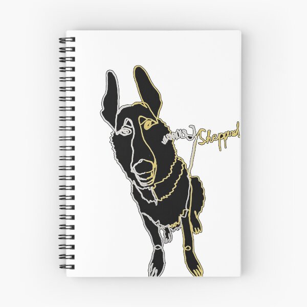 Item preview, German Shepherd ambidextrous line drawing  designed and sold by orangerinka.