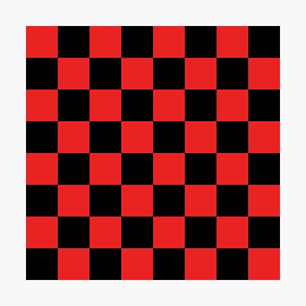 Item preview, Pattern Chessboard Black And Red designed and sold by Patternsthetic.