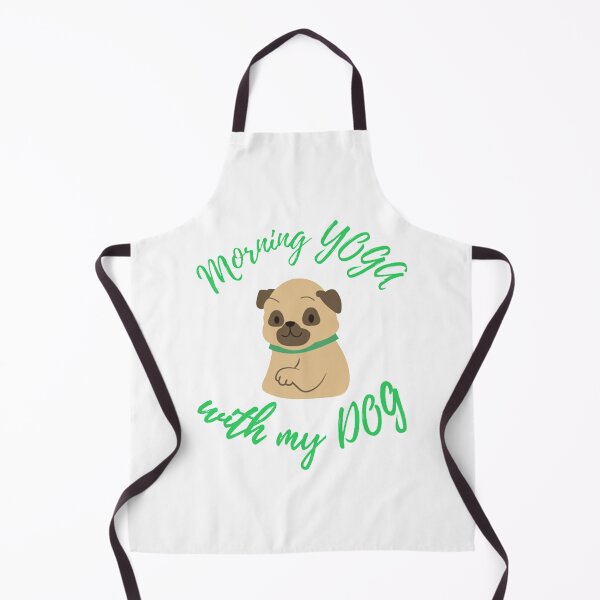 Item preview, Morning Yoga with my Pug Dog designed and sold by lotusbud.