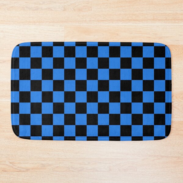 Item preview, Pattern Chessboard Black And Dark Blue designed and sold by Patternsthetic.
