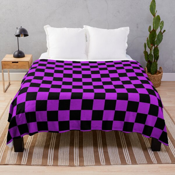 Item preview, Pattern Chessboard Black And Purple designed and sold by Patternsthetic.