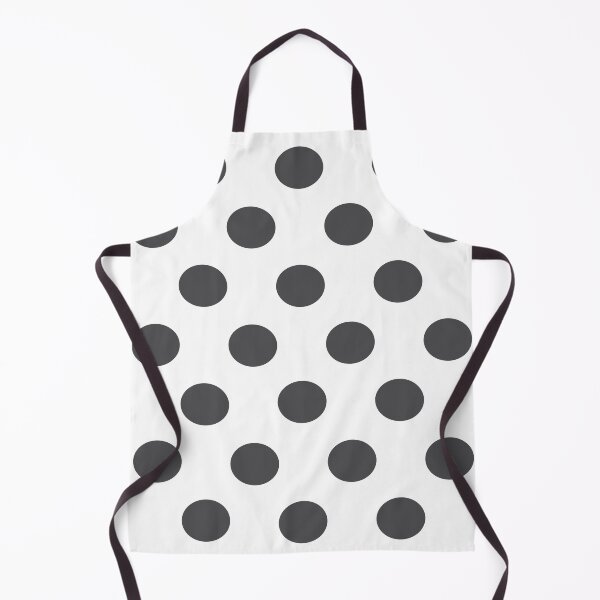 Item preview, Large CHARCOAL GREY and WHITE POLKA DOTS designed and sold by RachelMacht.