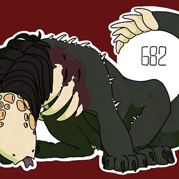 SCP-682 Sticker for Sale by turntechunderg