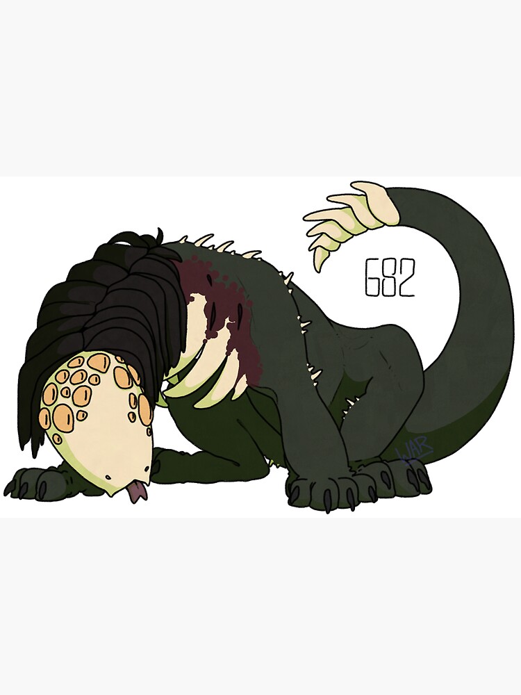 SCP-682 'Scarily Cute Pests' Magnet for Sale by WarFang-Arts