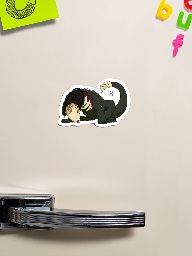 SCP-682 'Scarily Cute Pests' Sticker for Sale by WarFang-Arts