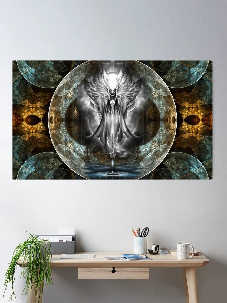 Arsencia Ghost Shadow Fractal Art by Xzendor7 Wall Decor Poster Art Print